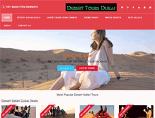 Tablet Screenshot of deserttoursdubai.com